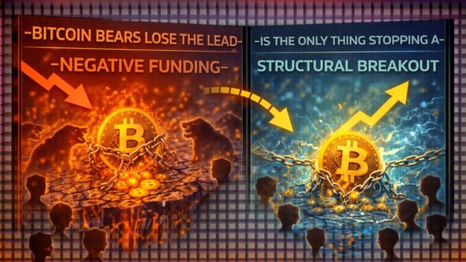 Bitcoin Bears Lose The Lead: Negative Funding Is The Only Thing Stopping A Structural Breakout