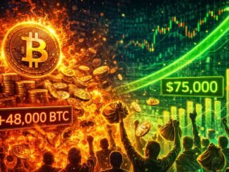 Bitcoin Short-Term Holders Dump 48K BTC In Profit As Price Tests $75K