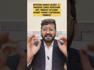Bitcoin Whale Alert 🐋 Massive Long Position | BTC Target $72K | Smart Money Entering Crypto Market
