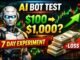 🤖 Can an AI Trading Bot Turn $100 Into $1,000? (7-Day Crypto Experiment)