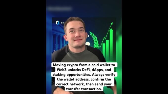 Cold Wallet→Web3: Verify addres, check network, send a transfer. Stay secure.#Web3#Crypto #XRP#DeFi