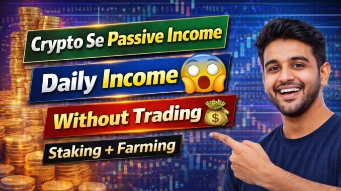 Crypto Se Passive Income Kaise Kamaye 😱 | Staking + Farming Full Guide 2026 💸