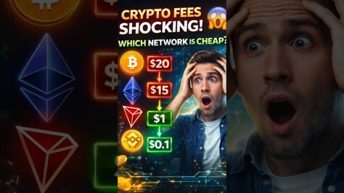 Crypto Transaction Fees Explained 🔥 Which Network is Cheapest? (ERC20 vs TRC20 vs BEP20) #crypto