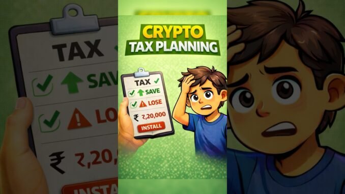 Crypto tax planning. #shorts #cryptoindia