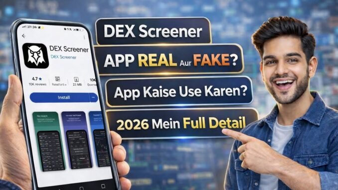 DEX Screener App Kaise Use Kare? | Full Tutorial 2026 (Beginner Guide + Full Detail)
