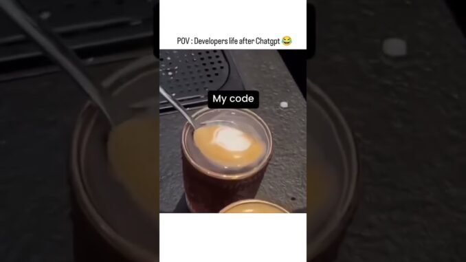 Developers Life After ChatGPT 😂💻 #ChatGPT #Coding #Developer #AI #Programmer #Tech #Relatable