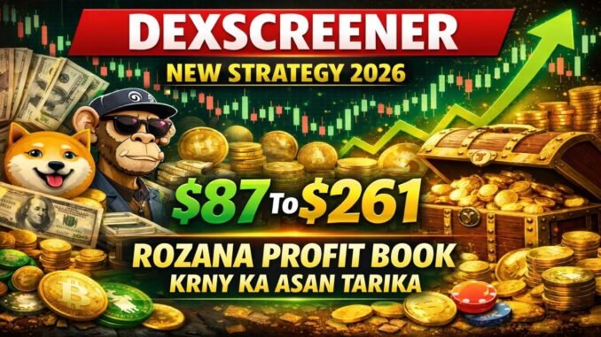 Dexscreener New Trading Strategy - Rozana Profit Kaise Kare - How to Use Dexscreener App