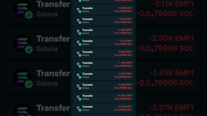 EMF1 WEEKLY REVSHARE DISTRIBUTION COMPLETED