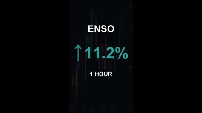 ENSO is up 11.2% in 1 hour!⚡March 02, 2026 | #crypto #altcoins #shorts