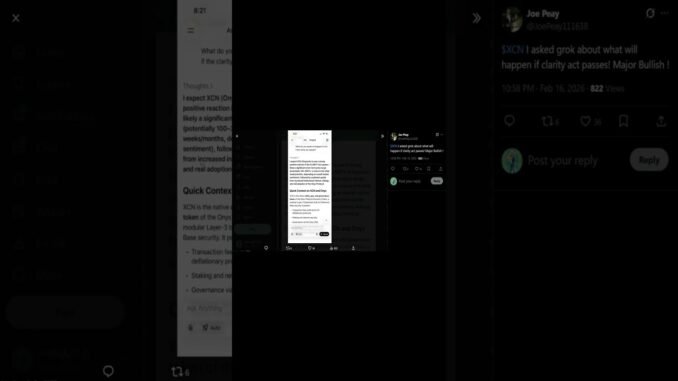 Elon Musk's GROK AI Predicts +300% XCN OnyxCoin Move! #crypto #altcoins