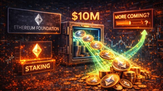 Ethereum Foundation Moves $10M ETH After First-Ever Staking — More Ethereum Foundation Moves $10M ETH After First-Ever Staking — More Coming?