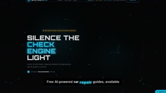 Free AI Car Repair Guides for Any Vehicle | SpotOnAuto.com