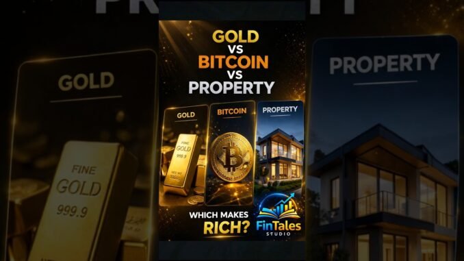 Gold vs Bitcoin vs Real Estate – Best Investment? 💰🤯#shorts #shortsfeed #shortsvideo #shortsviral