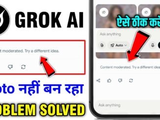 Grok Ai Content Moderated Try A Different Idea Problem 2026 | grok ai photo create problem fix