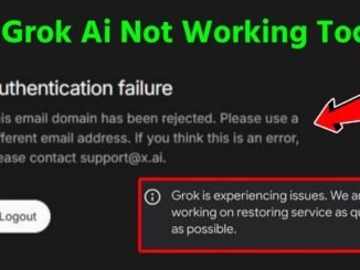 Grok ai not working problem today | Grok authentication failure error | Grok login problem today