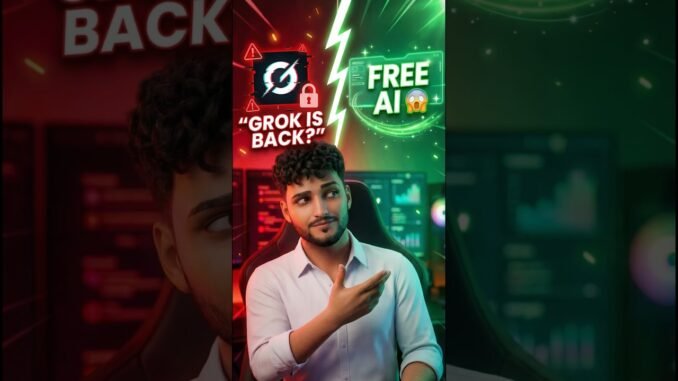 Grok is back 🔥FREE AI Gives You Unlimited Videos 😱🔥 #grok #ai #grok3