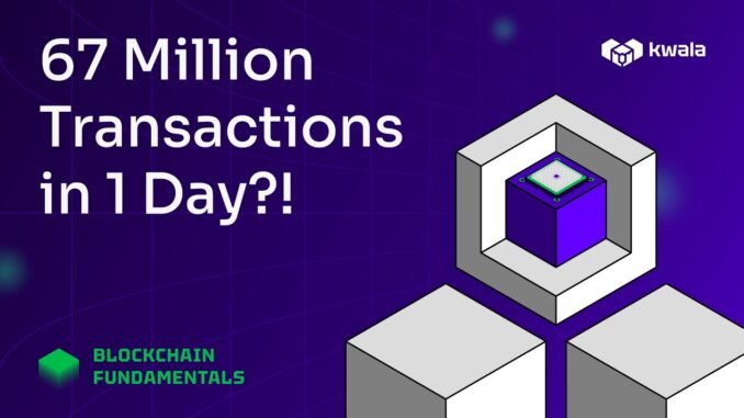 How Blockchain Handles 67MN Transactions in ONE Day 🤯 #web3 #crypto