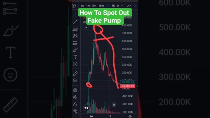 How To Spot Out Fake Pump 😲 #dexscreener #trading