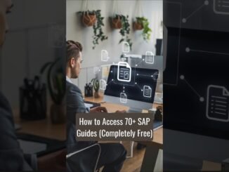 How to Access 70+ SAP Guides (Completely Free) | ZaranTech #shorts