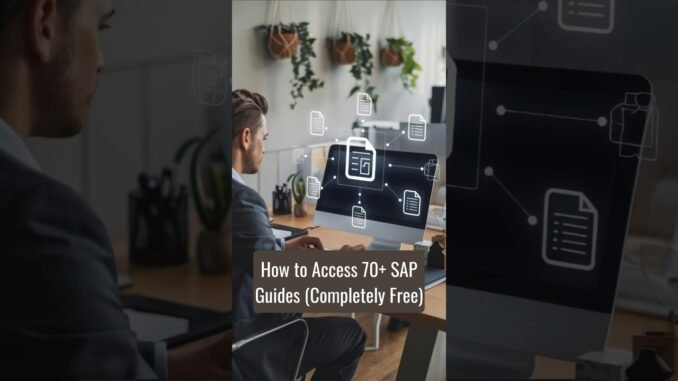 How to Access 70+ SAP Guides (Completely Free) | ZaranTech #shorts