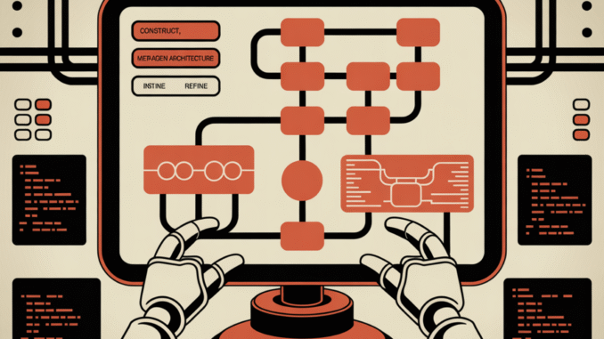How to Build a Self-Designing Meta-Agent That Automatically Constructs, Instantiates, and Refines Task-Specific AI Agents