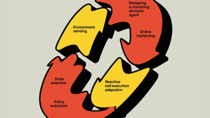 How to Design a Streaming Decision Agent with Partial Reasoning, Online Replanning, and Reactive Mid-Execution Adaptation in Dynamic Environments