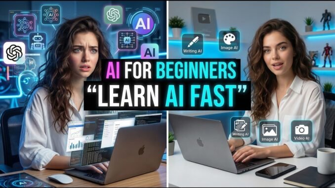 How to Learn AI Tools as a Beginner (Step-by-Step Guide)