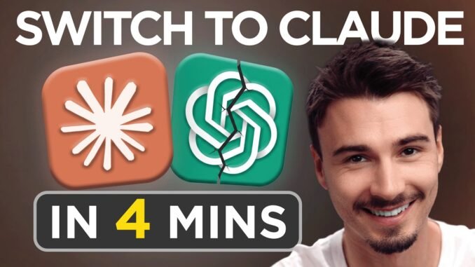 How to Switch from ChatGPT to Claude (Without Losing Anything!)