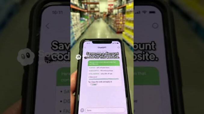 I use ChatGPT for discount codes