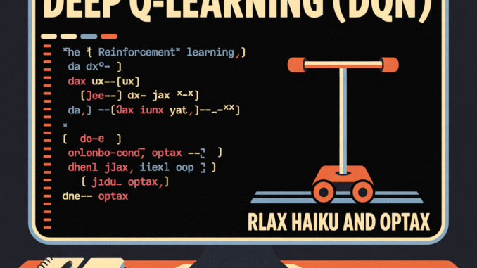 Implementing Deep Q-Learning (DQN) from Scratch Using RLax JAX Haiku Implementing Deep Q-Learning (DQN) from Scratch Using RLax JAX Haiku and Optax to Train a CartPole Reinforcement Learning Agent