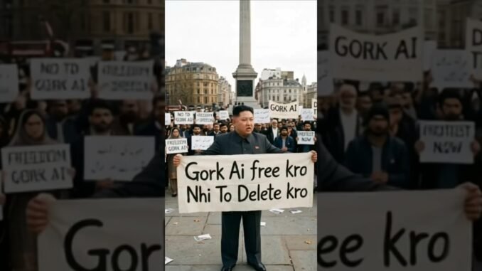 Kim Jong un Protest Against Grok Ai 🪧🪧