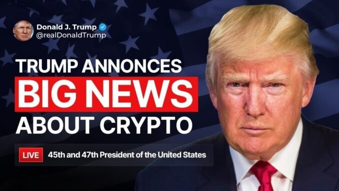 LIVE: Trump’s Urgent Crypto Speech – Major Announcement That Could Shake the Industry! 🚨