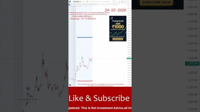 Live Trading Tamil EQ | #stockmarket #tradingforbeginners #shorts #trending #viral #algotrading #ai