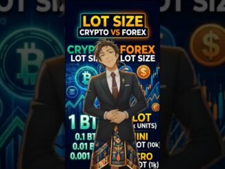 Lot Size Difference In Forex And Crypto Market💸!  #youtubeshorts #cryptotrading #forextrading