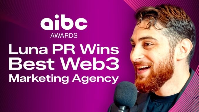 Luna PR Wins Best Web3 Marketing Agency 2026 | AIBC Eurasia Awards