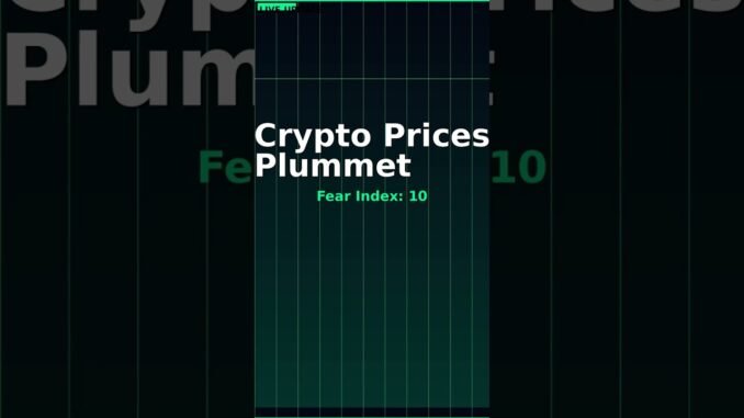 MASSIVE ALERT: Crypto Prices Plummet -3.8% #Shorts