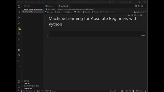 Machine Learning for Absolute Beginners | Full Python ML Course #viral #coding #ai #machinelearning
