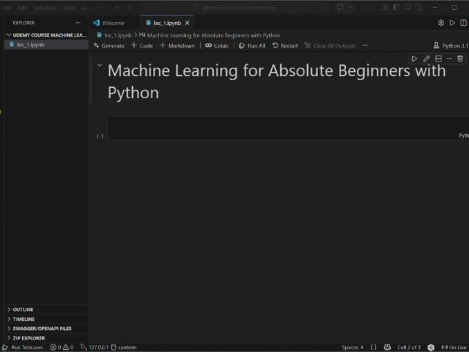 Machine Learning for Absolute Beginners | Full Python ML Course #viral #coding #ai #machinelearning