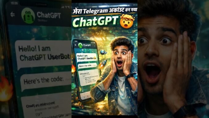 “Maine Telegram ko ChatGPT bana diya 🤯 | Telegram AI Bot”