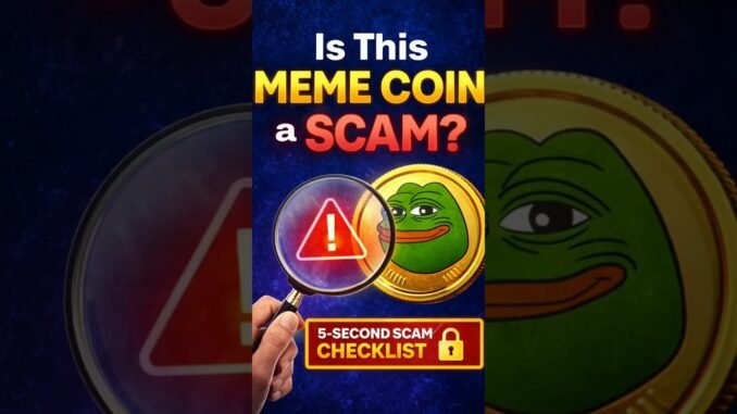 Meme Coin Scammers Don't Want You Seeing This #memecoin #crypto #warning