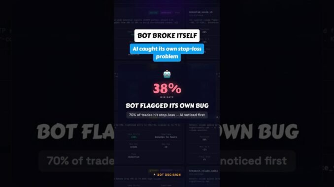 My AI Bot Told Me To Fix Itself | AI Trading Bot #Shorts