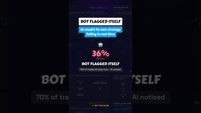 My Bot Wants to Rewrite Its Own Rules | AI Trading Bot #Shorts