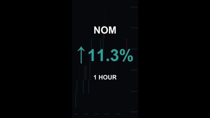 NOM is up 11.3% in 1 hour!⚡March 31, 2026 | #crypto #altcoins #shorts