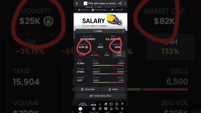 Never Buy a Meme Coin Until You Check This Ratio #dexscreener #cryptotrading