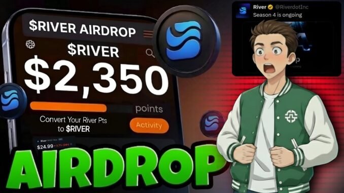 New Crypto Airdrop 2026 | River Points Airdrop Guide | Claim Free $RIVER Airdrop | Free Crypto 🪂