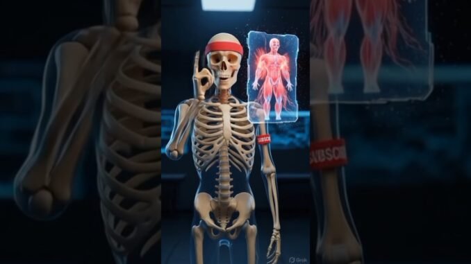 Now Your Muscles Will Grow 💀 #skeleton #shorts #ai