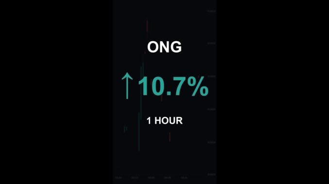ONG is up 10.7% in 1 hour!⚡March 11, 2026 | #crypto #altcoins #shorts