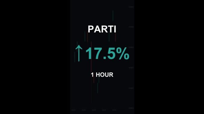PARTI is up 17.5% in 1 hour!⚡March 26, 2026 | #crypto #altcoins #shorts