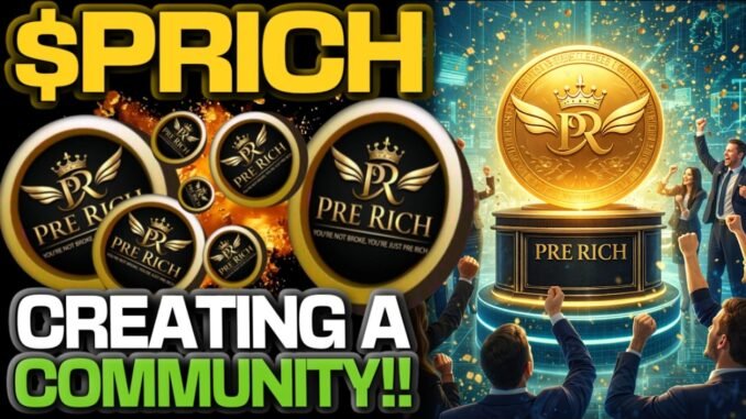$PRICH COIN ON SOLANA IS CREATING A LIFE CHANGING COMMUNITY!!!