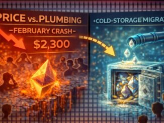 Price vs. Plumbing: Why Ethereum’s February Crash Collided With A Record Surge In Cold-Storage Migration